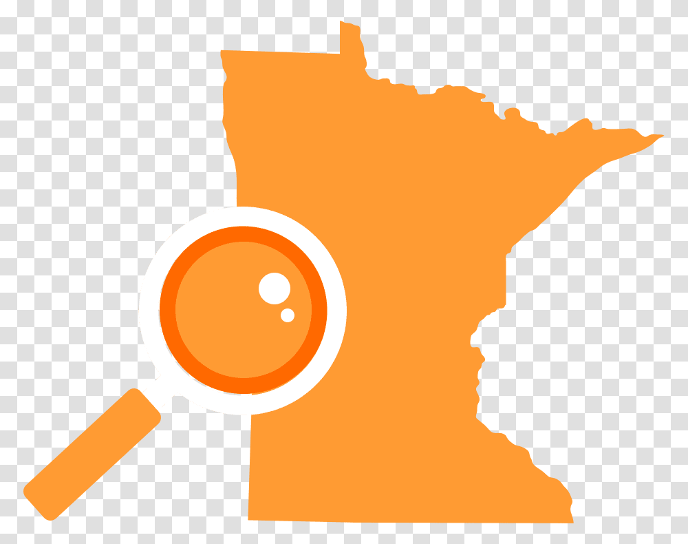 State Of Minnesota With Search Magnifying Glass Minnesota State Transparent Png