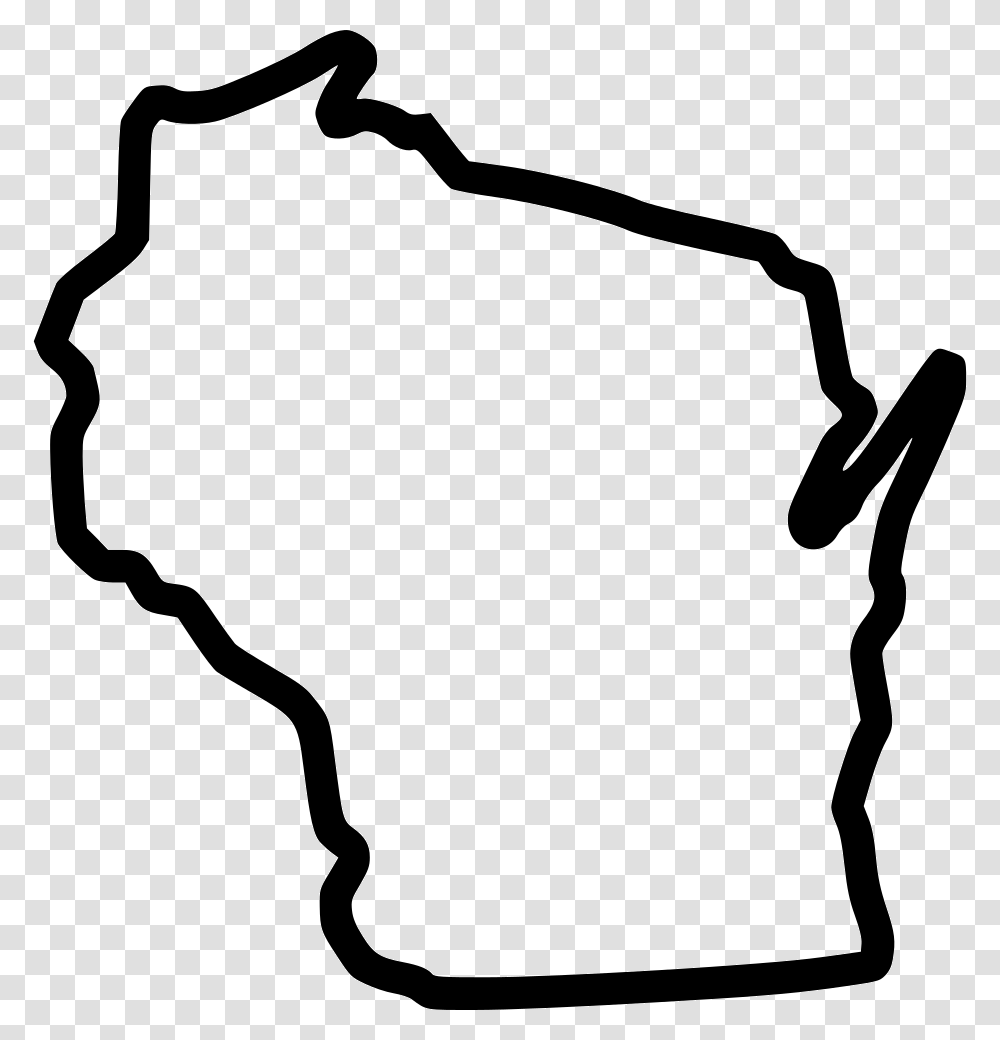 State Of Wisconsin Svg, Bow, Stencil, Silhouette, Hand Transparent Png