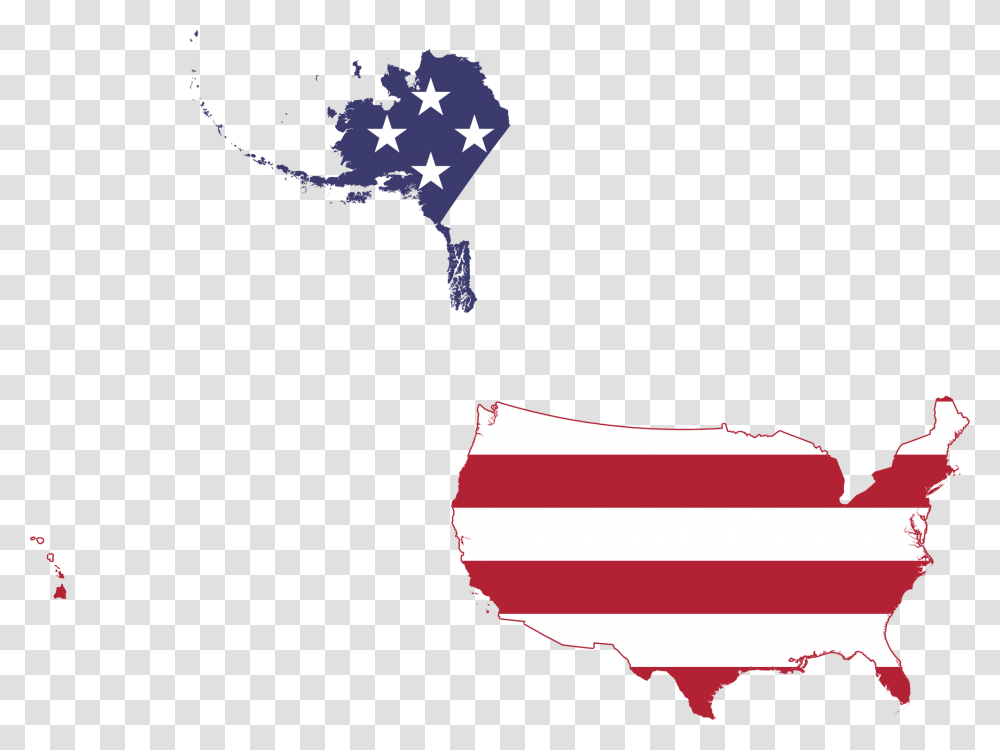 State Usa Flag Map Usa Flag Map 50 States, American Flag, Person, Human Transparent Png