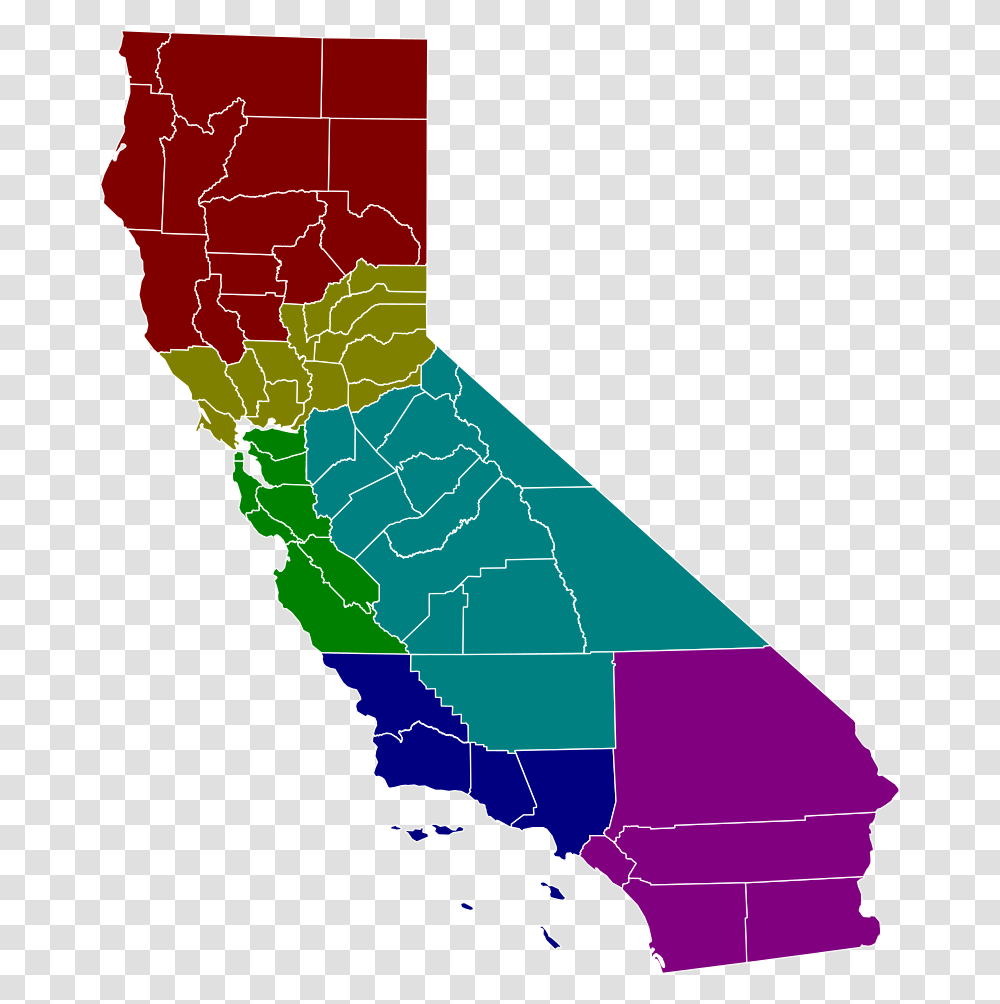 States Of California, Map, Diagram, Plot, Atlas Transparent Png
