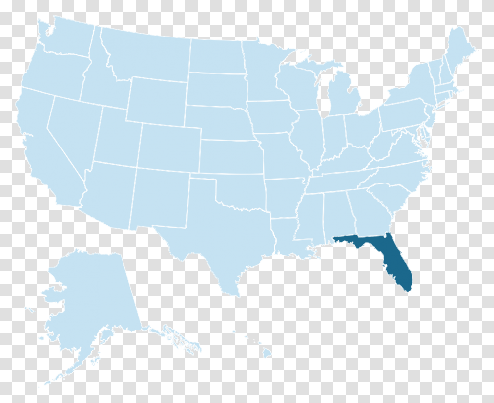 States Where Police Can Ask For Immigration Status, Map, Diagram, Atlas, Plot Transparent Png