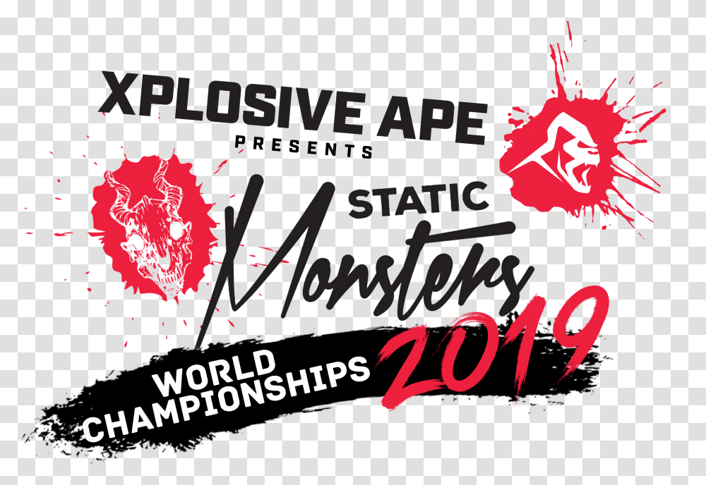 Static Monsters Worldwide 2019, Poster, Advertisement, Label Transparent Png