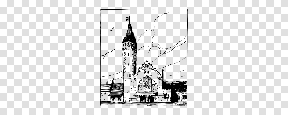 Station Architecture, Spire, Tower, Building Transparent Png
