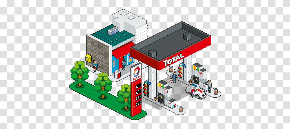 Station Building Clipart, Person, Human, Machine, Gas Station Transparent Png