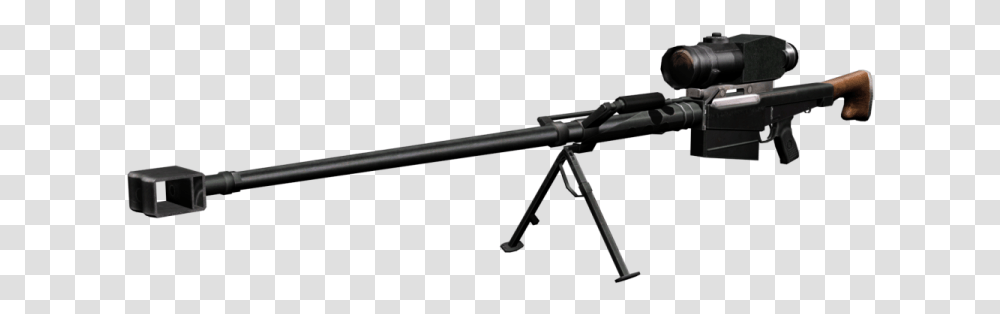 Stationary Sniper Image Sniper Rifle, Gun, Weapon, Weaponry Transparent Png