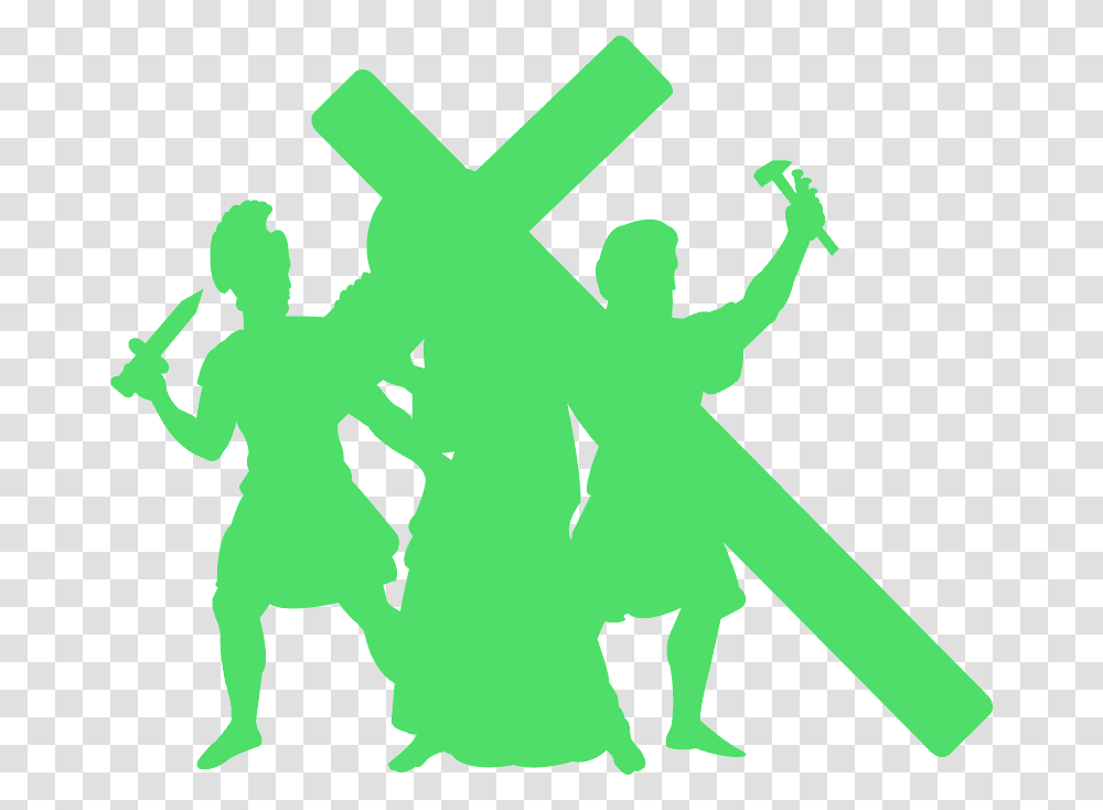 Stations Of The Cross Silhouette, Person, Bird Transparent Png