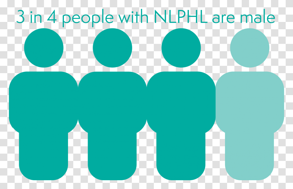 Statistic Showing 3 In 4 People With Nlphl Are Male Predominant, Hand Transparent Png