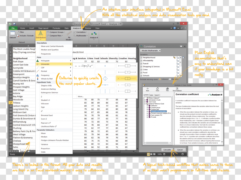 Statistical Analysis Software In Excel Software, Calendar, File, Menu Transparent Png