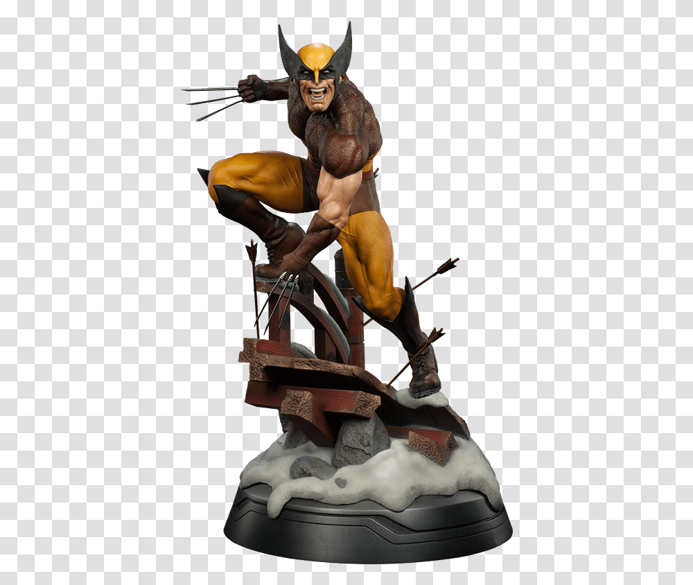 Statua Wolverine Brown Costume, Person, Cat, Mammal, Animal Transparent Png