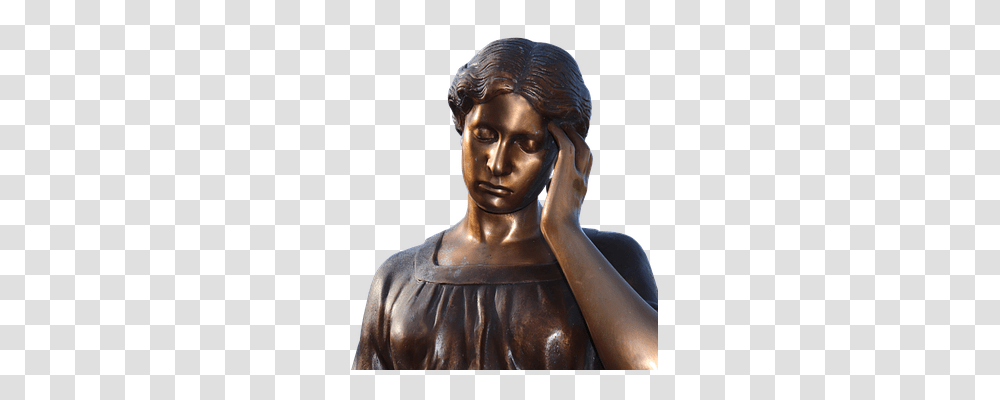 Statue Head, Bronze, Sculpture Transparent Png
