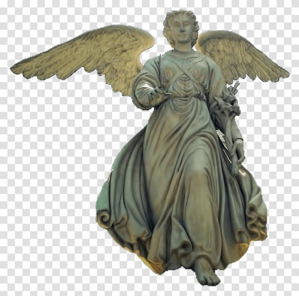 Statue Angel Angelstatue Pngs Lovely Pngs Statue, Person Transparent Png