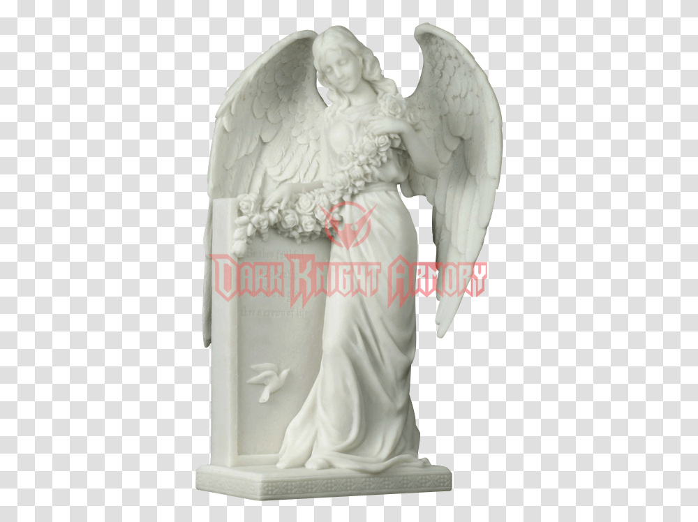 Statue Angel Of Grief Figurine Mourning Angel Weeping Tombstone Angel, Apparel, Wedding Cake, Dessert Transparent Png