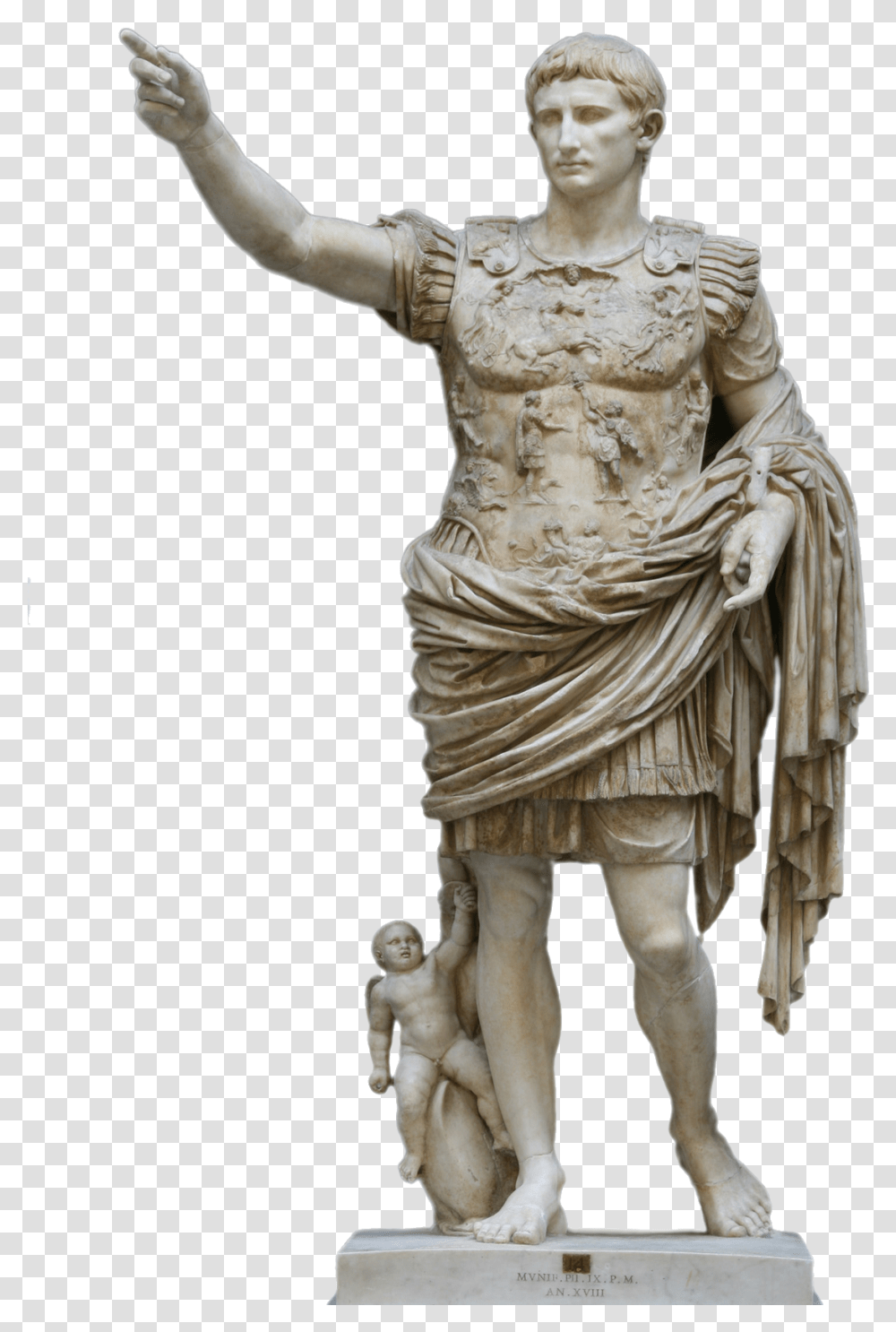Statue Augustus Background, Sculpture, Figurine, Person Transparent Png