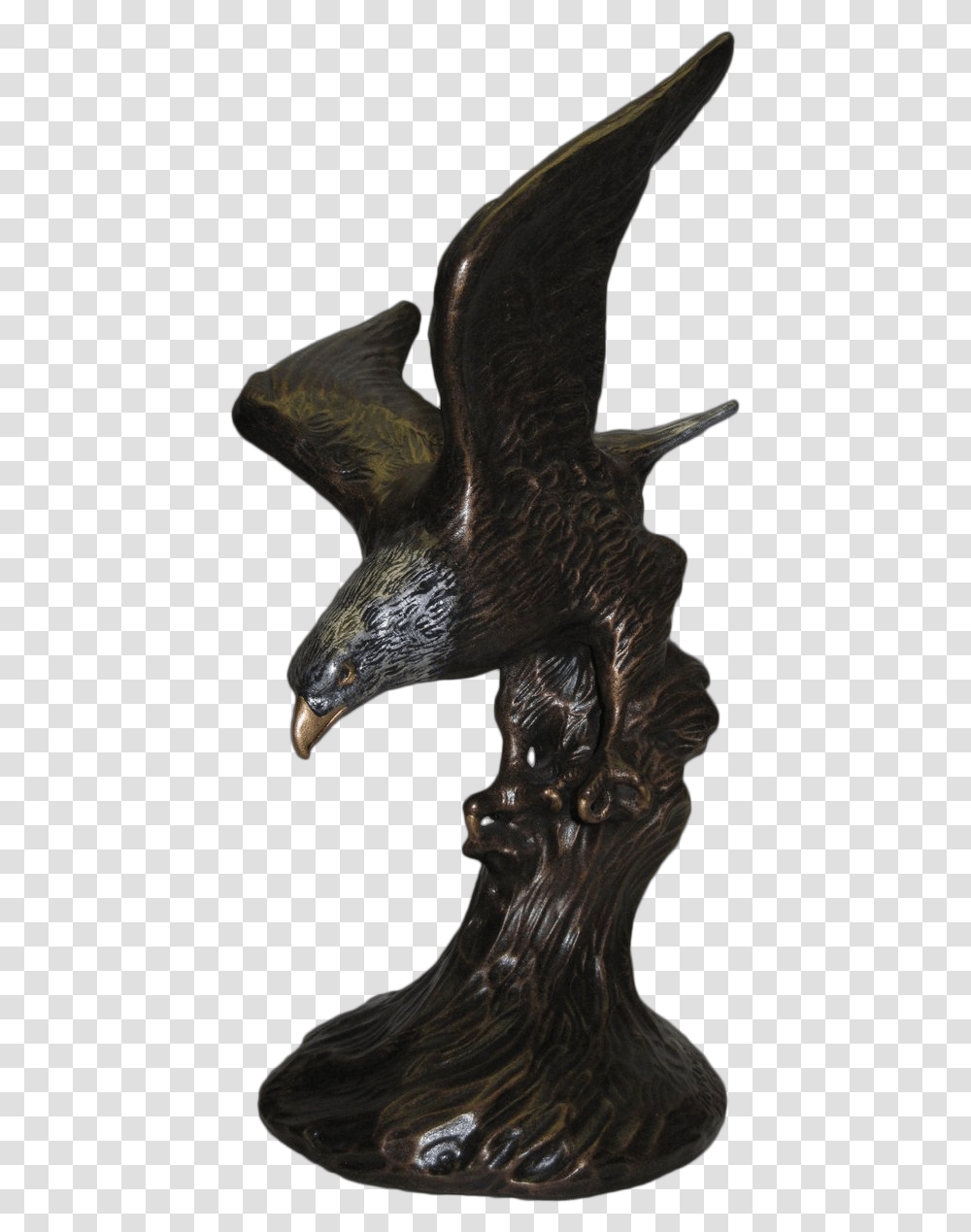 Statue, Bronze, Eagle, Bird, Animal Transparent Png