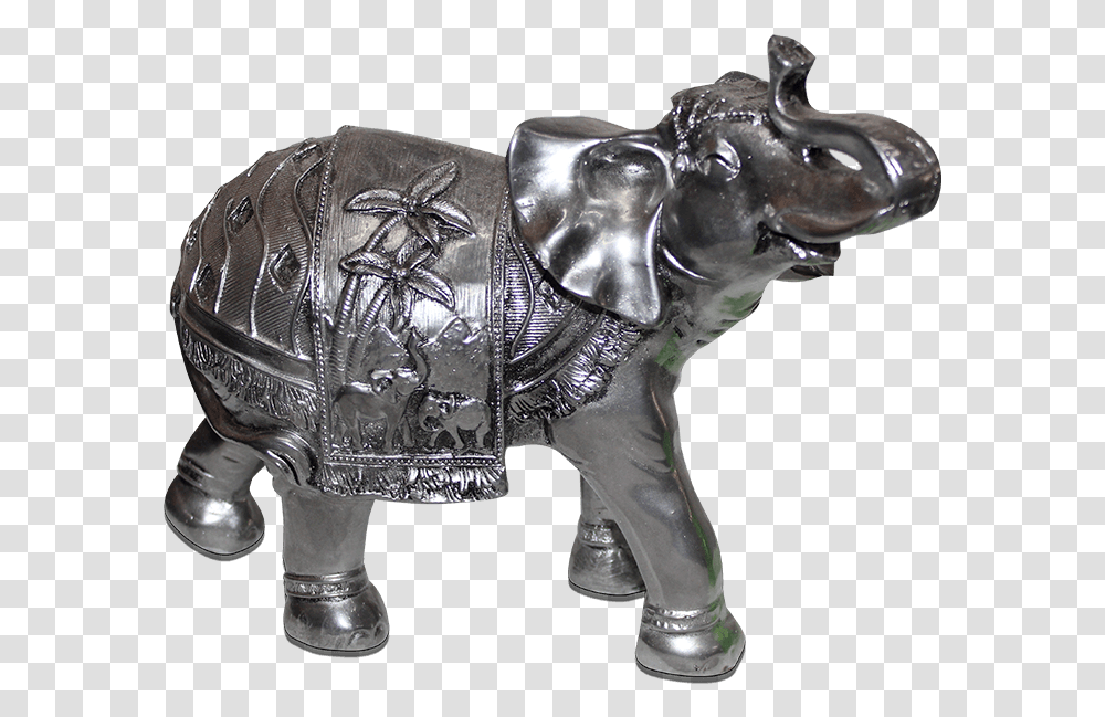 Statue, Bronze, Silver, Figurine, Elephant Transparent Png