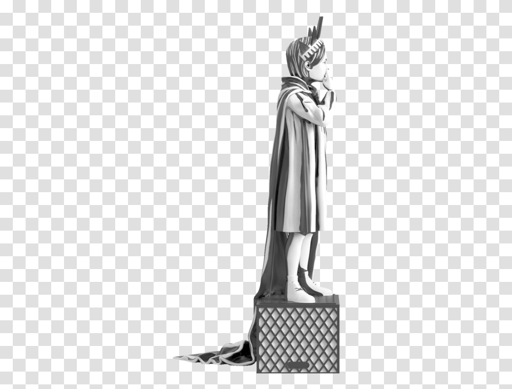 Statue, Costume, Fashion, Cloak Transparent Png