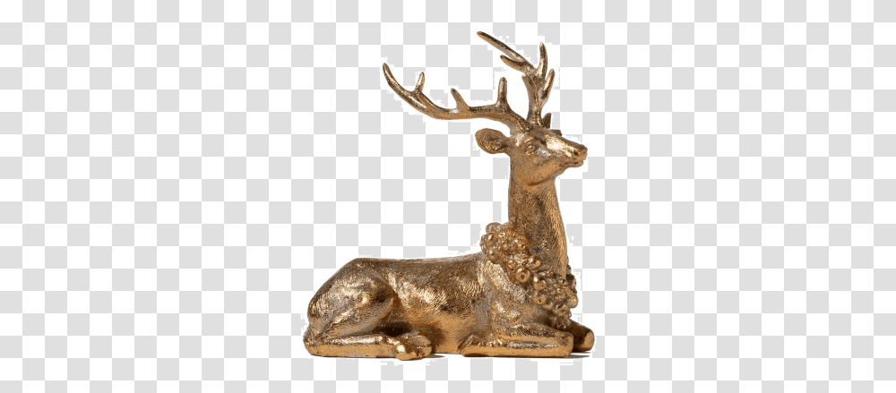 Statue, Cross, Antler, Elk Transparent Png