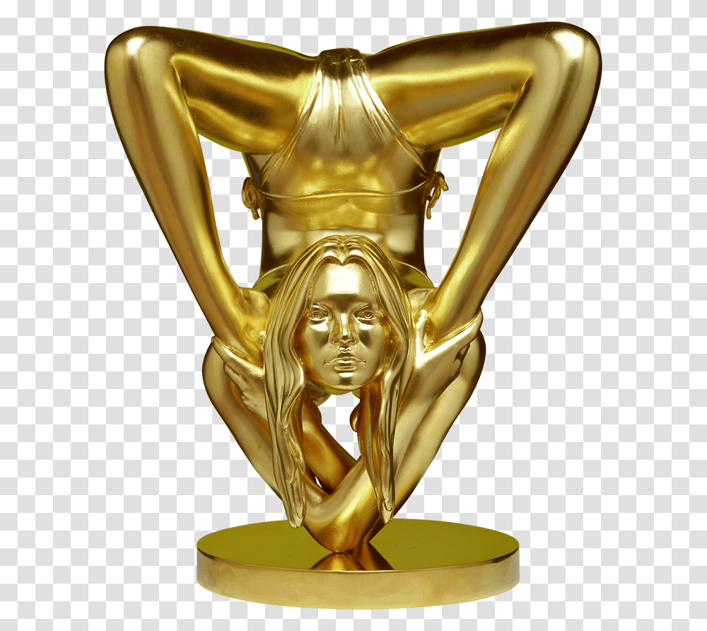 Statue, Gold, Trophy, Bronze, Person Transparent Png