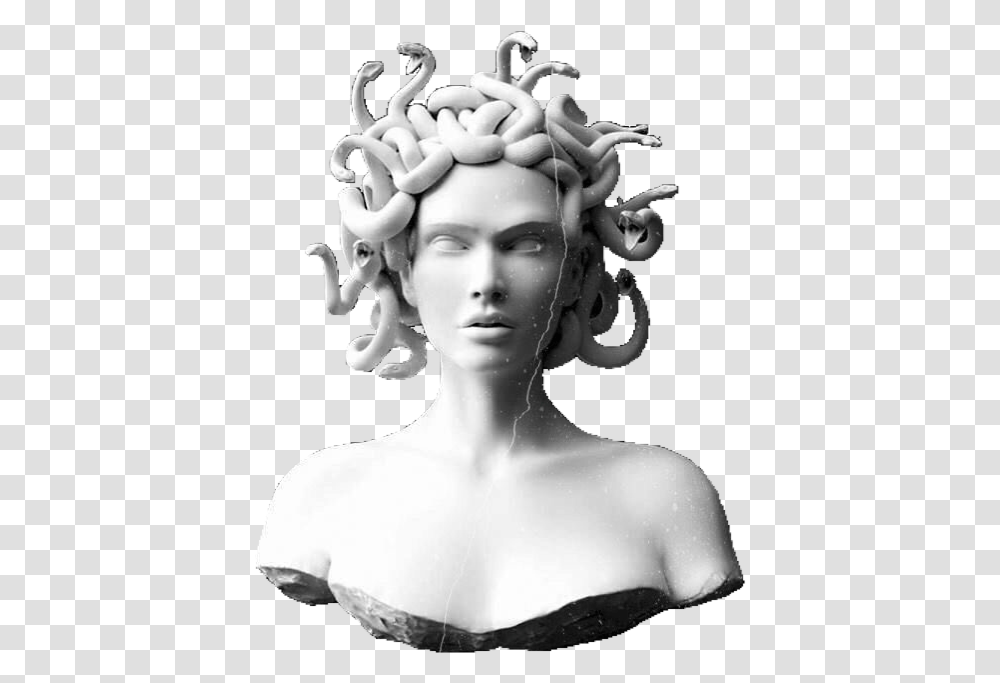 Statue Medusa Mythical Mythology Pngs Lovely Medusa Statue, Head, Sculpture, Person Transparent Png