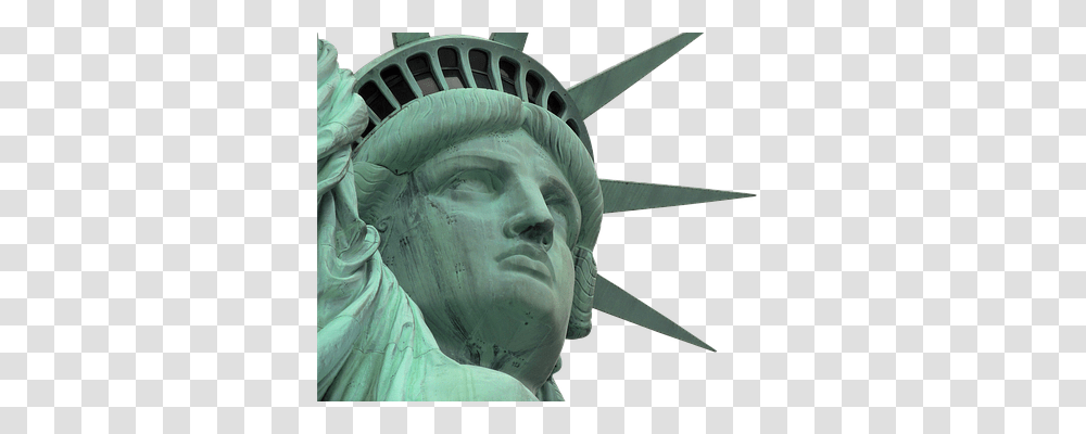 Statue Of Liberty Head, Sculpture, Person Transparent Png