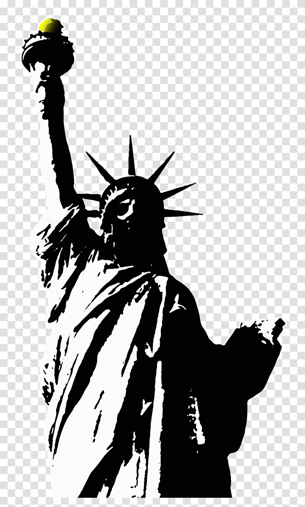 Statue Of Liberty, Architecture, Person, Human, Stencil Transparent Png