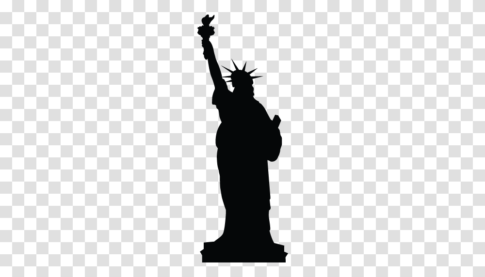 Statue Of Liberty, Architecture, Silhouette, Person, Human Transparent Png