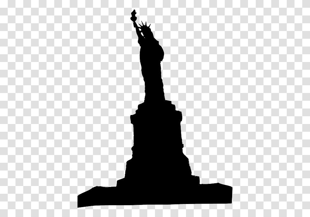 Statue Of Liberty, Architecture, Silhouette, Person, Human Transparent Png