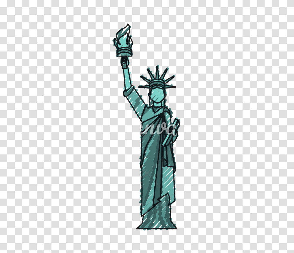 Statue Of Liberty Cartoon, Weapon, Cross, Blade Transparent Png