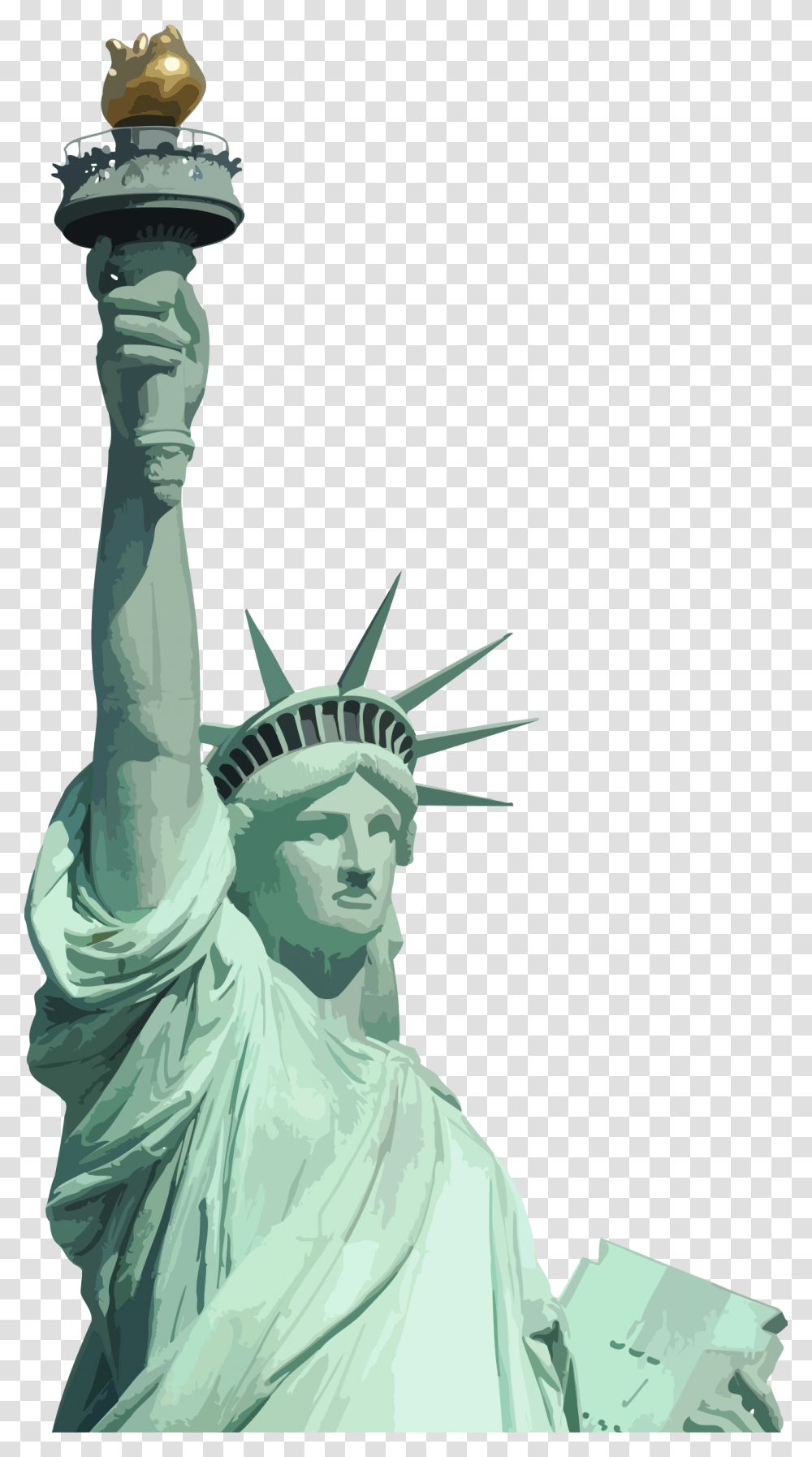 Statue Of Liberty Clip Art Statue Of Liberty Pdf, Sculpture, Person, Outdoors, Nature Transparent Png