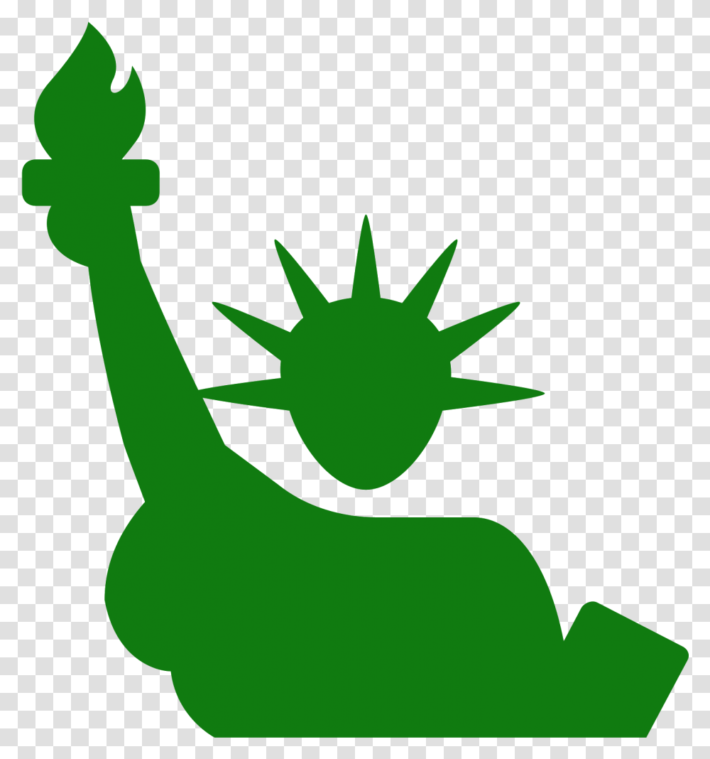 Statue Of Liberty Clipart Crown Statue Of Liberty Black Icon, Can, Tin, Watering Can Transparent Png