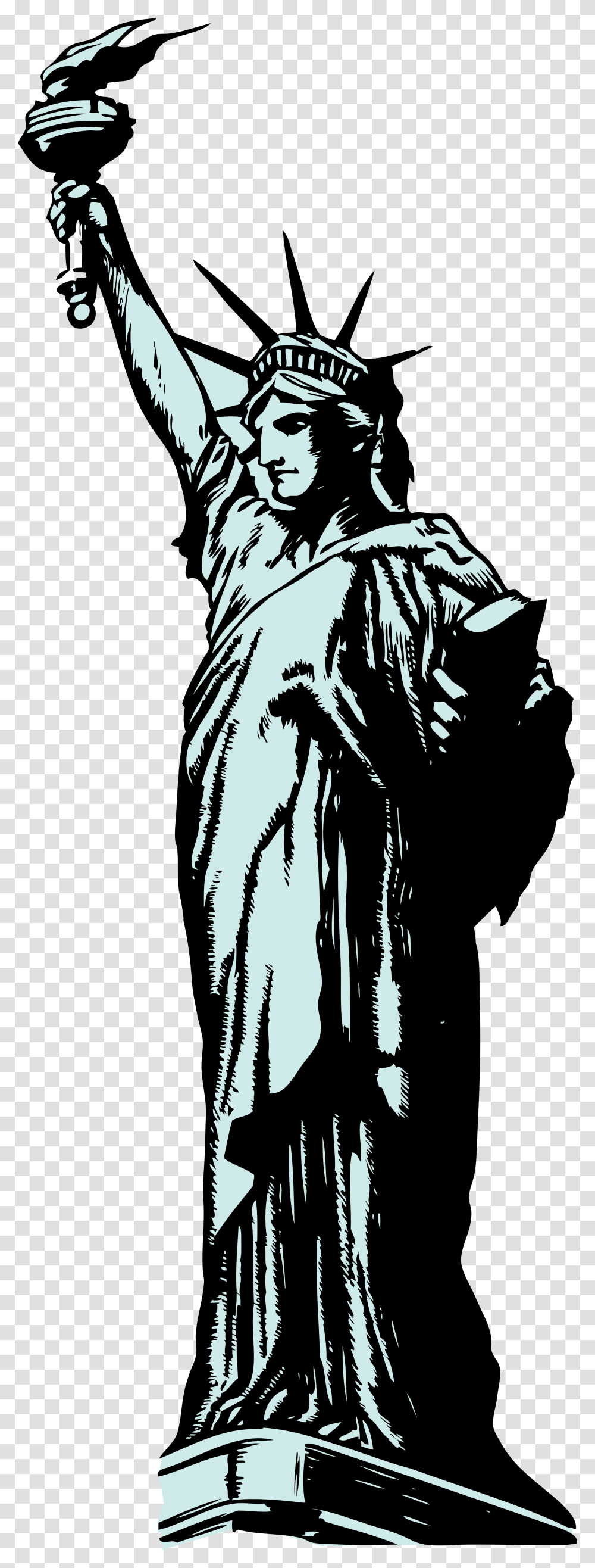 Statue Of Liberty Clipart No Background Statue Of Liberty Clipart, Person, Human, Book, Manga Transparent Png