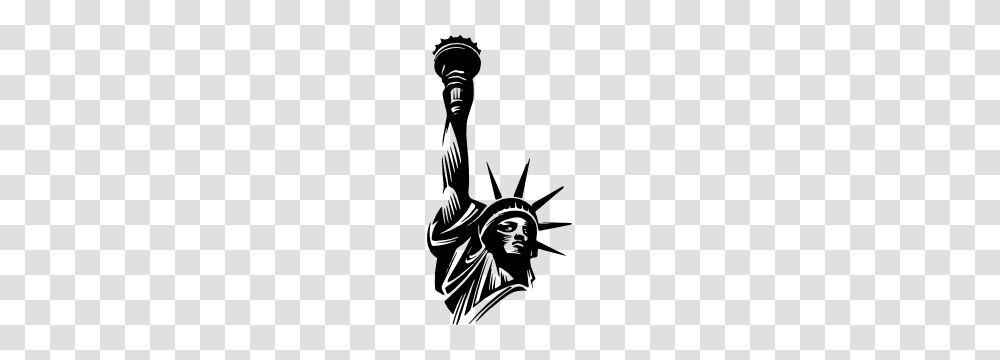 Statue Of Liberty Close Up Sticker, Hook, Stencil, Emblem Transparent Png