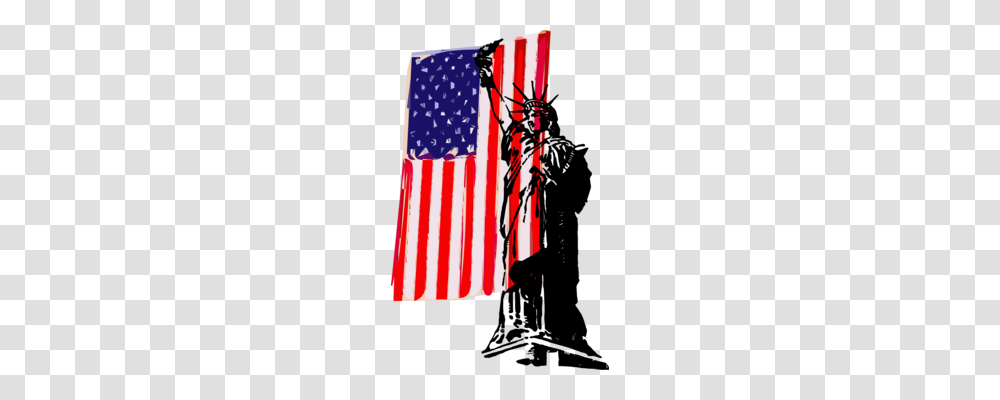Statue Of Liberty Coloring Book, Flag, American Flag Transparent Png