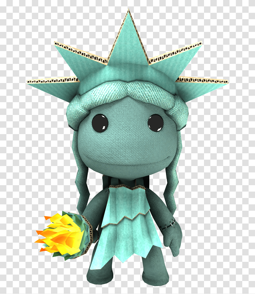 Statue Of Liberty Dress Little Big Planet Sackboy Costumes, Toy, Figurine, Plush, Doll Transparent Png