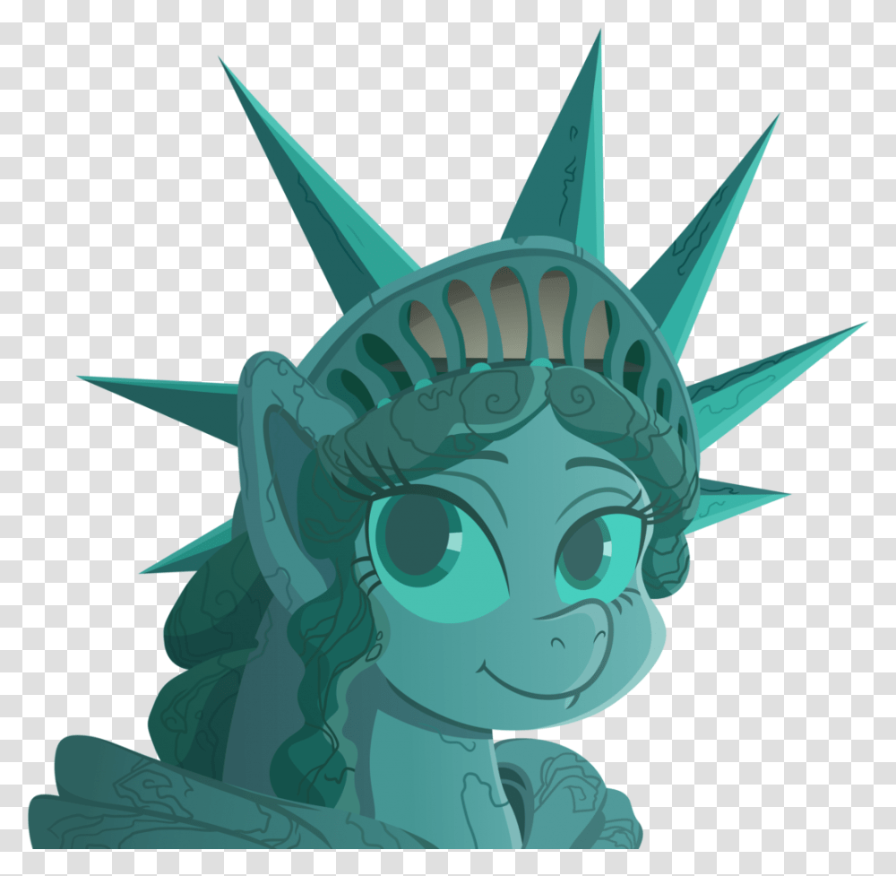 Statue Of Liberty Head Statue Of Liberty Pony, Airplane, Transportation, Green Transparent Png