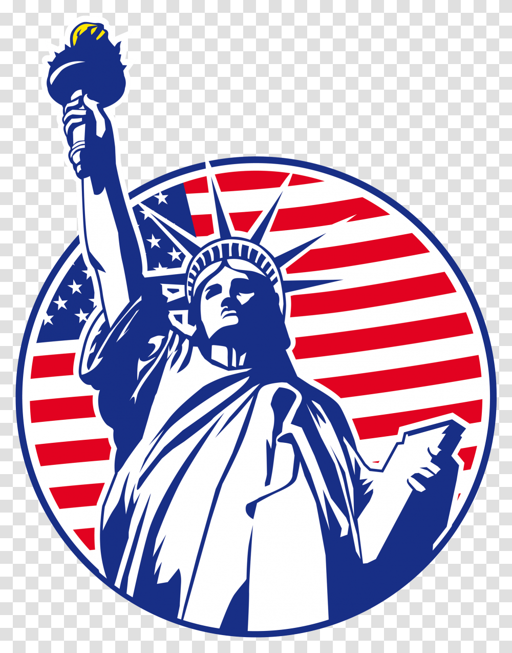 Statue Of Liberty Holding Gun, Logo, Person, Hand Transparent Png