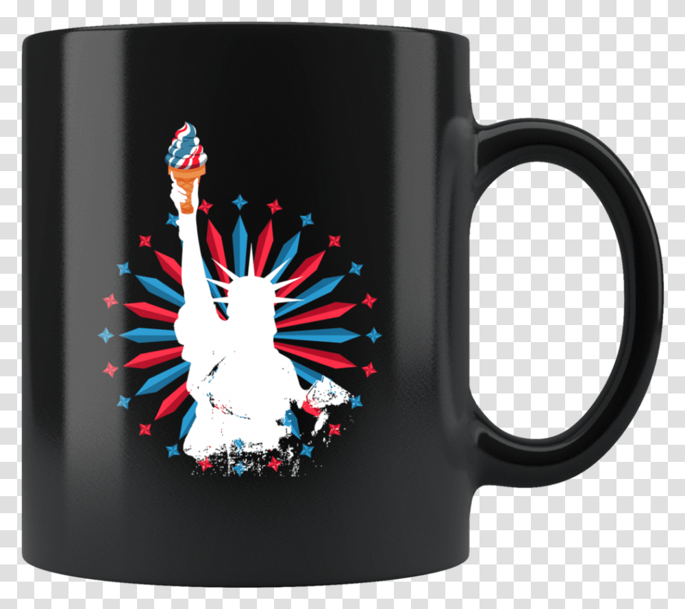 Statue Of Liberty Ice Cream Cone Torch Mug Beat People With A Stick, Coffee Cup Transparent Png