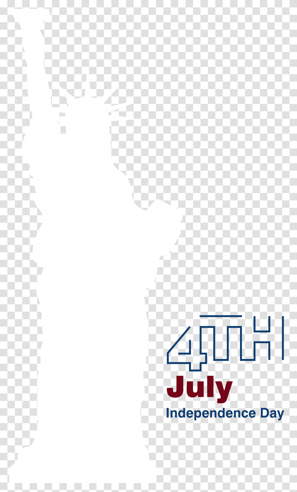 Statue Of Liberty July Decoration Clip Art Image, Number, Alphabet Transparent Png