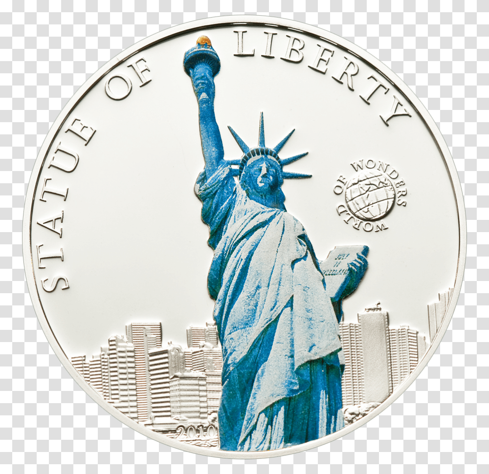 Statue Of Liberty, Money, Coin, Nickel, Clock Tower Transparent Png