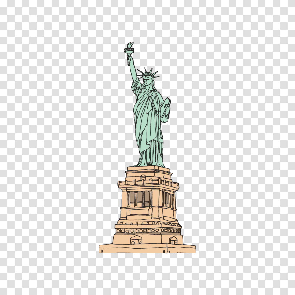 Statue Of Liberty, Monument, Sculpture, Bronze Transparent Png