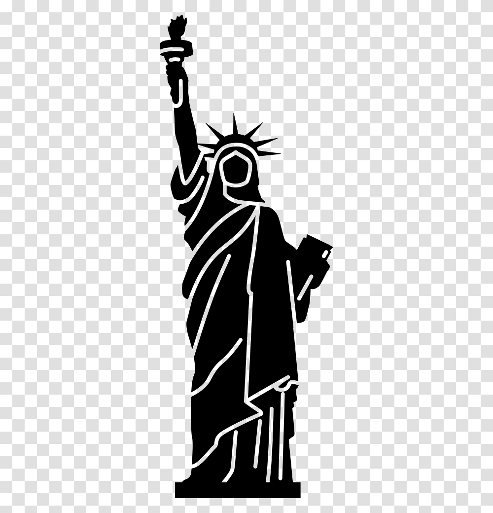 Statue Of Liberty, Person, Human, Stencil Transparent Png