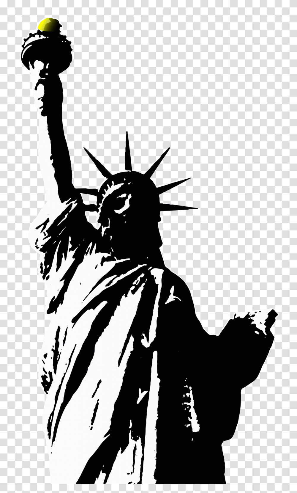 Statue Of Liberty, Person, Human, Stencil, Hand Transparent Png