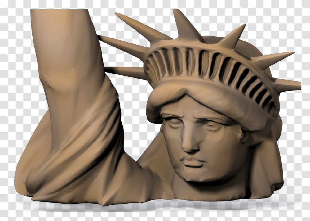 Statue Of Liberty Planet Of The Apes, Sculpture, Head, Person Transparent Png