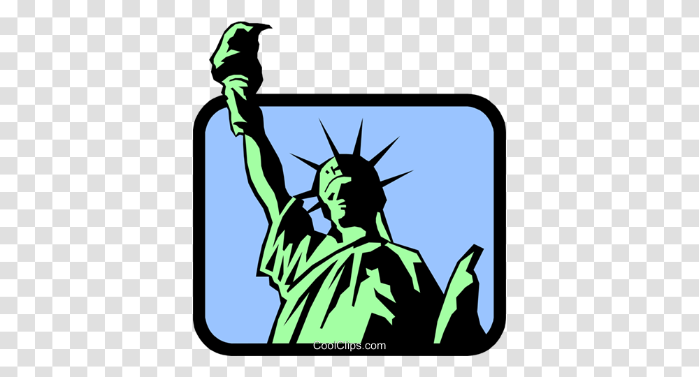 Statue Of Liberty Royalty Free Vector Clip Art Illustration, Hand, Advertisement, Batman, Poster Transparent Png