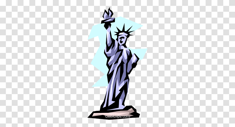 Statue Of Liberty Royalty Free Vector Clip Art Illustration, Poster, Advertisement, Modern Art Transparent Png
