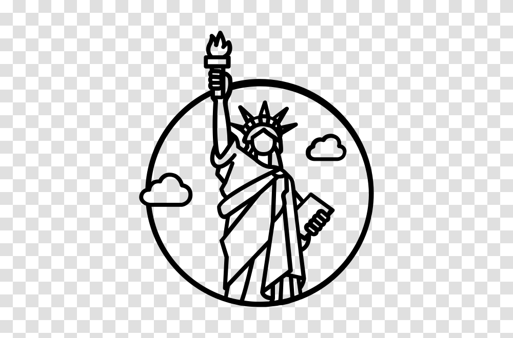 Statue Of Liberty Rubber Stamp Stampmore, Gray, World Of Warcraft Transparent Png