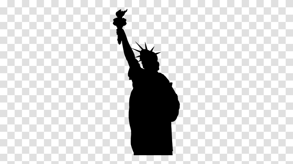 Statue Of Liberty Silhouette, Gray, World Of Warcraft Transparent Png