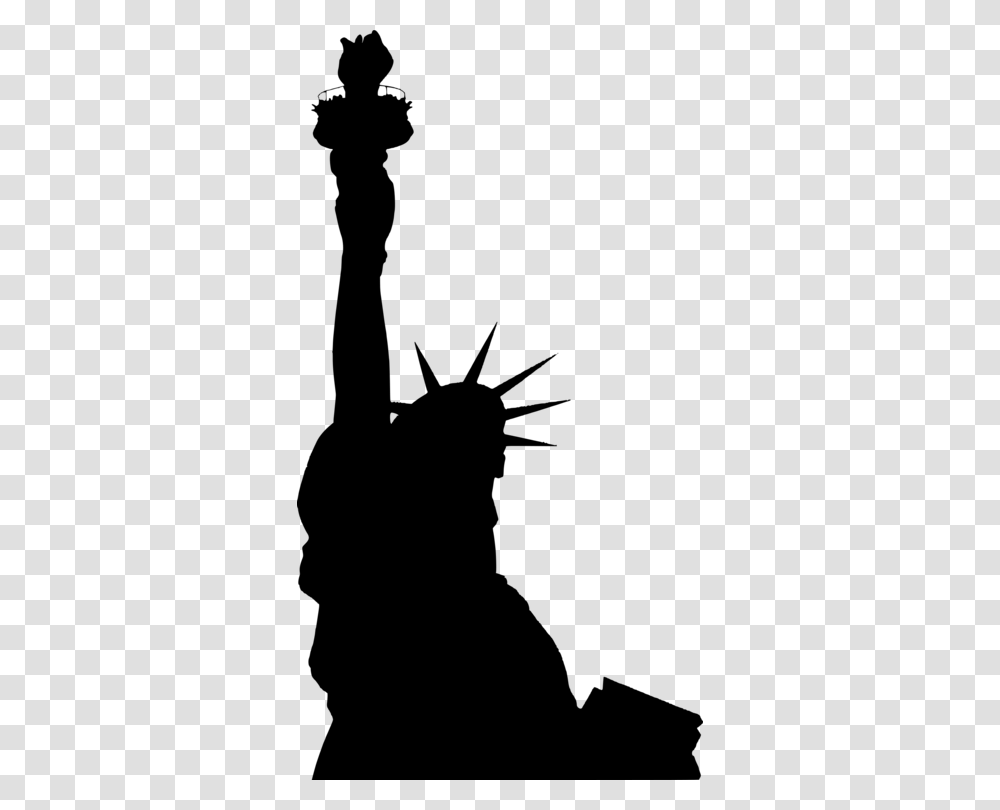Statue Of Liberty Silhouette Statue Of Freedom, Gray, World Of Warcraft Transparent Png