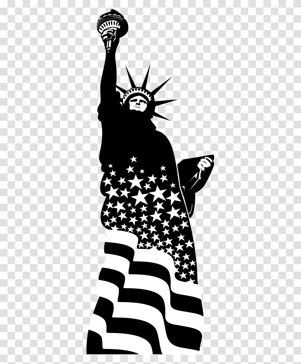 Statue Of Liberty Silhouettes, Star Symbol, Apparel Transparent Png