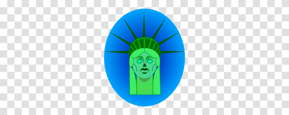Statue Of Liberty Uncle Sam Visual Arts Drawing, Green, Sphere, Plant, Balloon Transparent Png
